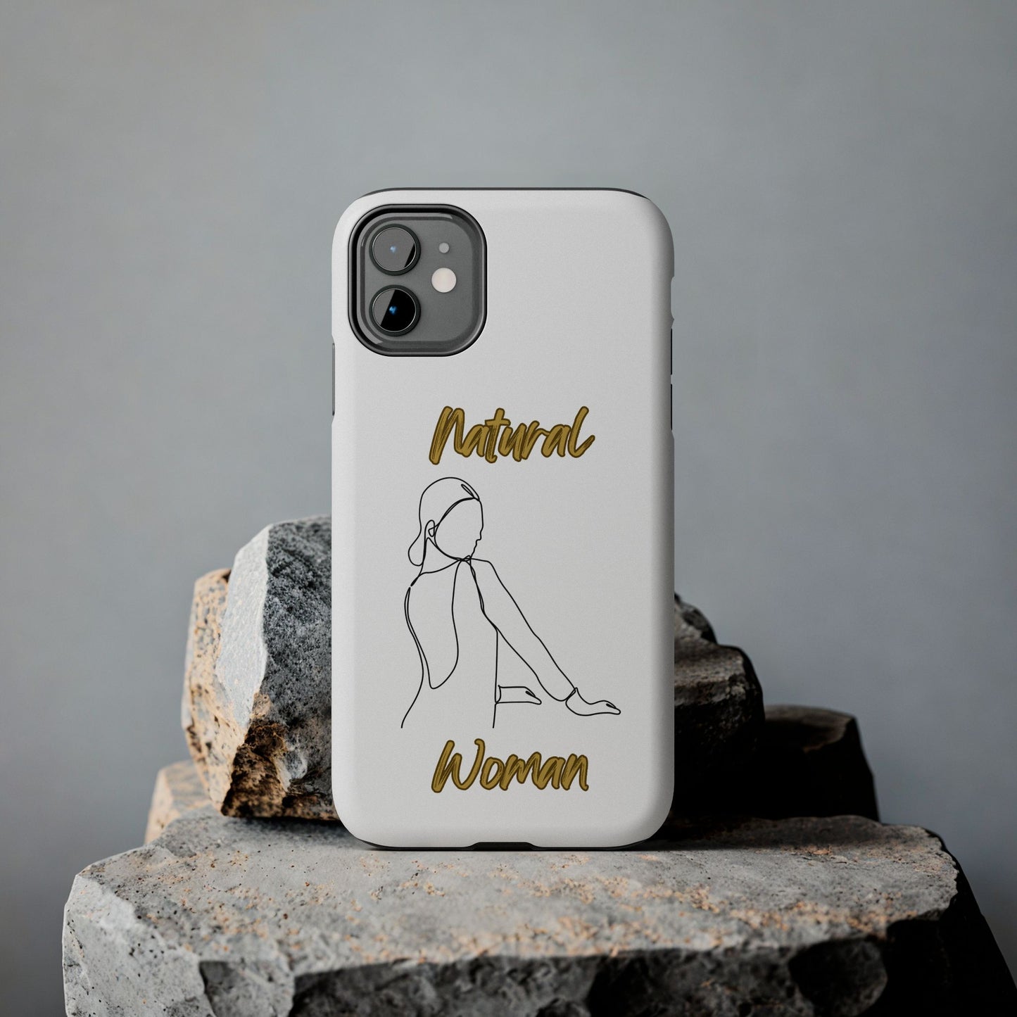 Natural Woman Hands Free (BL)Tough Phone Cases WHITE