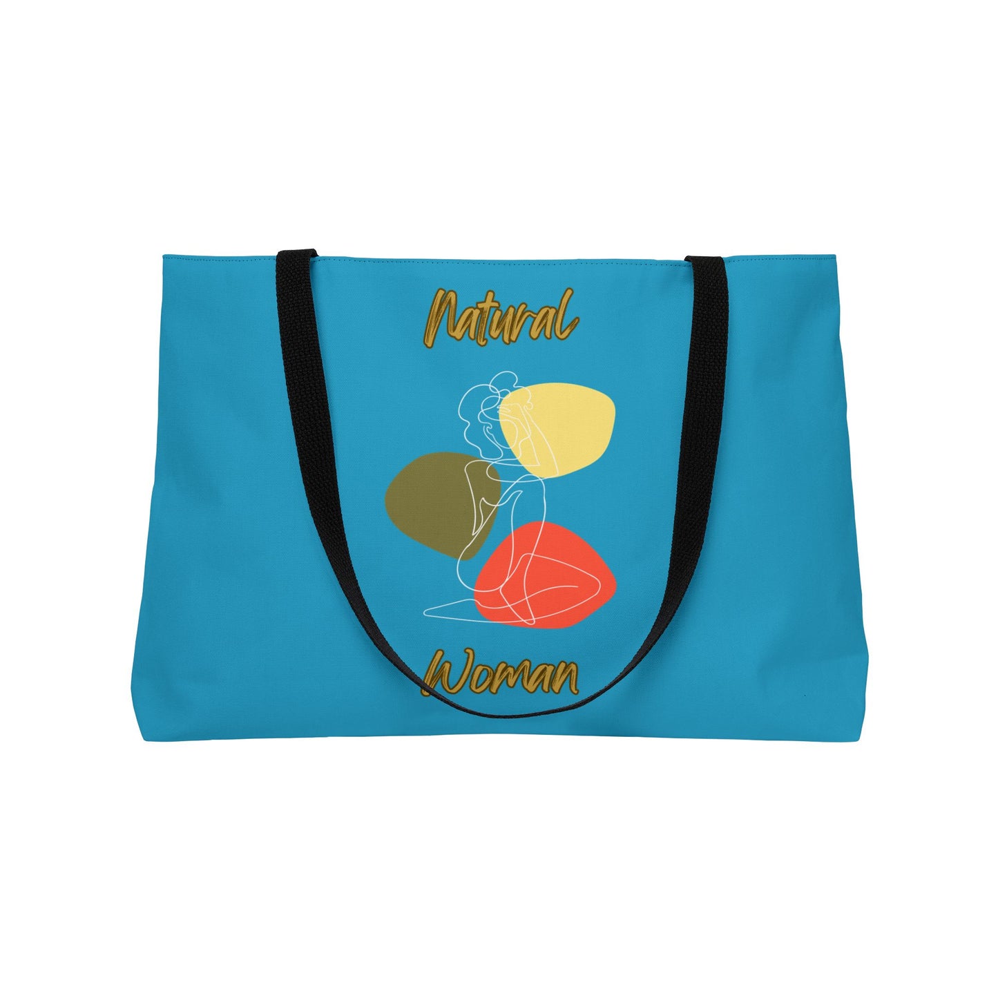 Natural Woman Colorful Pose (WL) Weekender Tote Bag TURQUOISE
