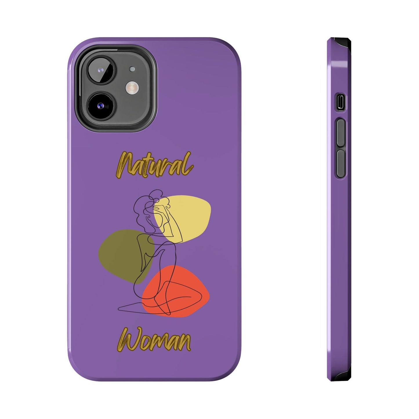 Natural Woman Colorful Pose (BL)Tough Phone Cases LIGHT PURPLE