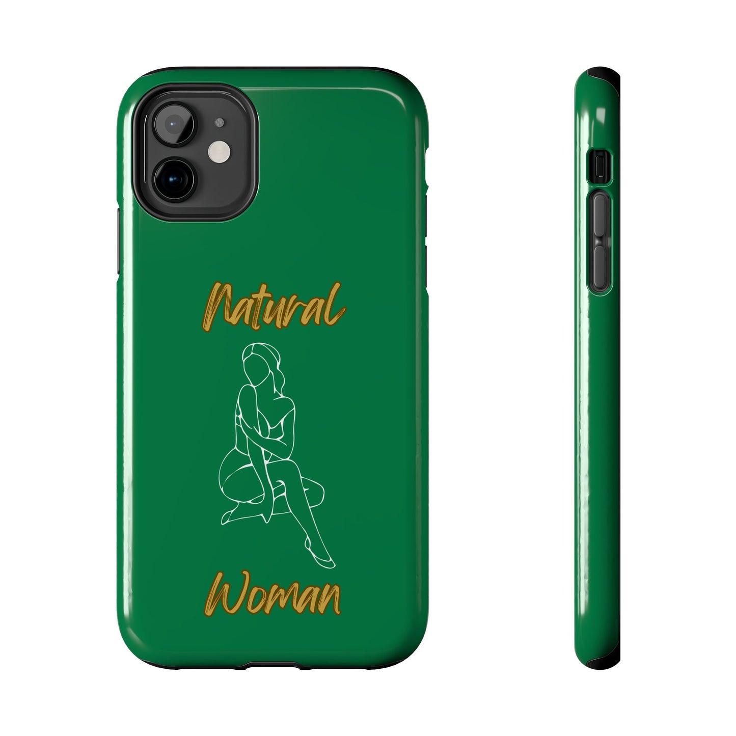Natural Woman Shoulder Action (WL)Tough Phone Cases DARK GREEN