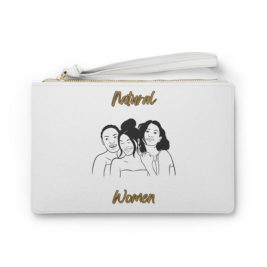Natural Women Laughing Friends (BL) Clutch Bag WHITE