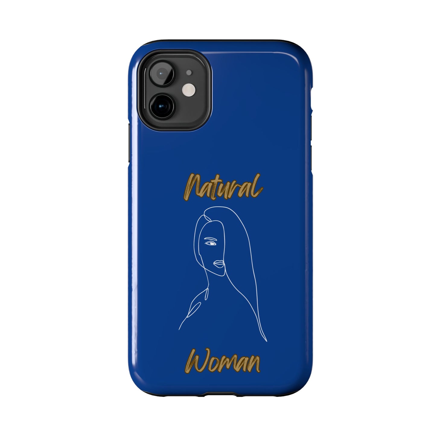 Natural Woman Covered Eye (WL)Tough Phone Cases DARK BLUE