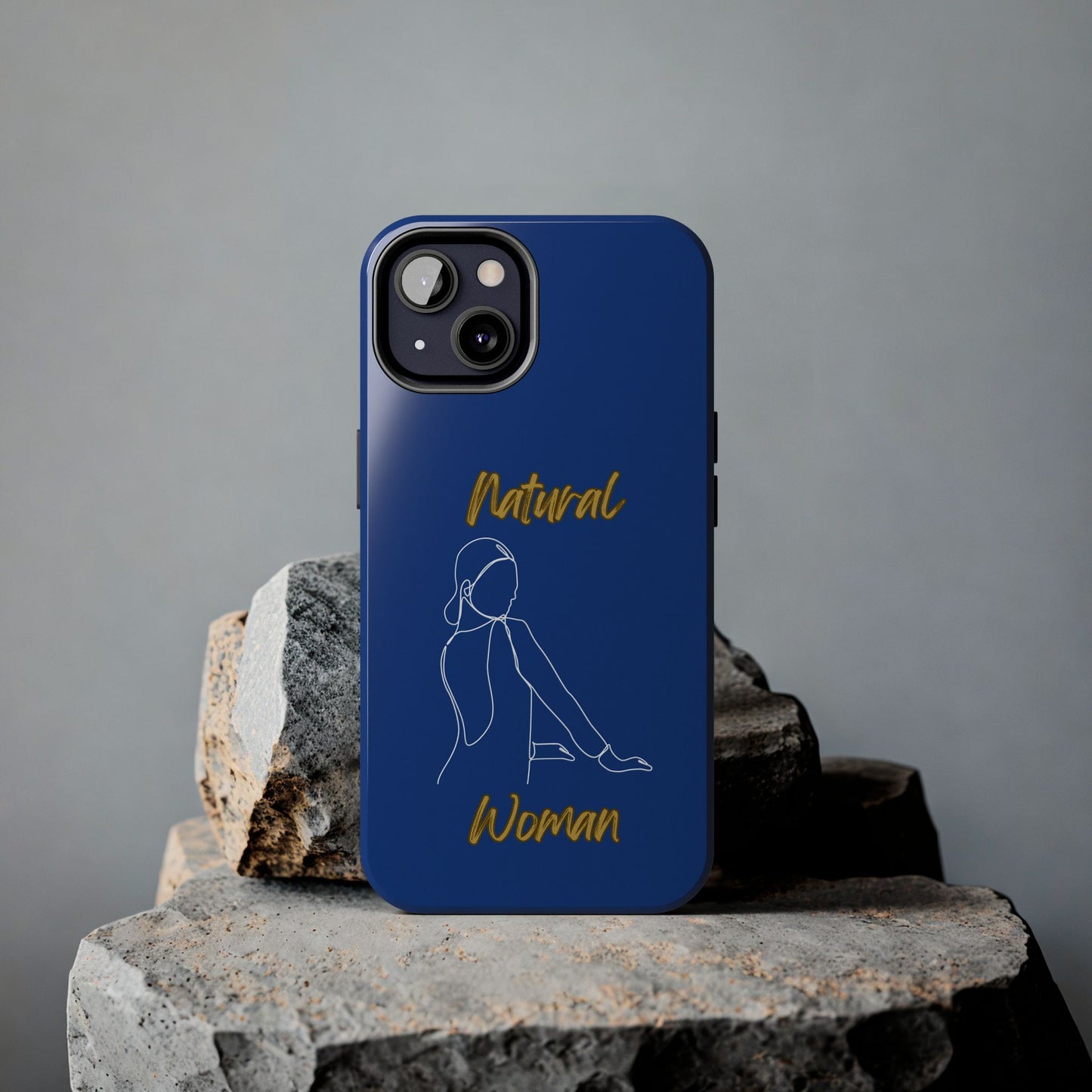 Natural Woman Hands Free (WL)Tough Phone Cases DARK BLUE