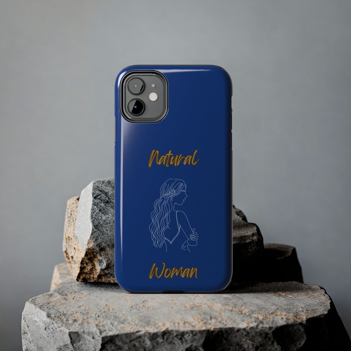 Natural Woman Young Woman (WL)Tough Phone Cases DARK BLUE