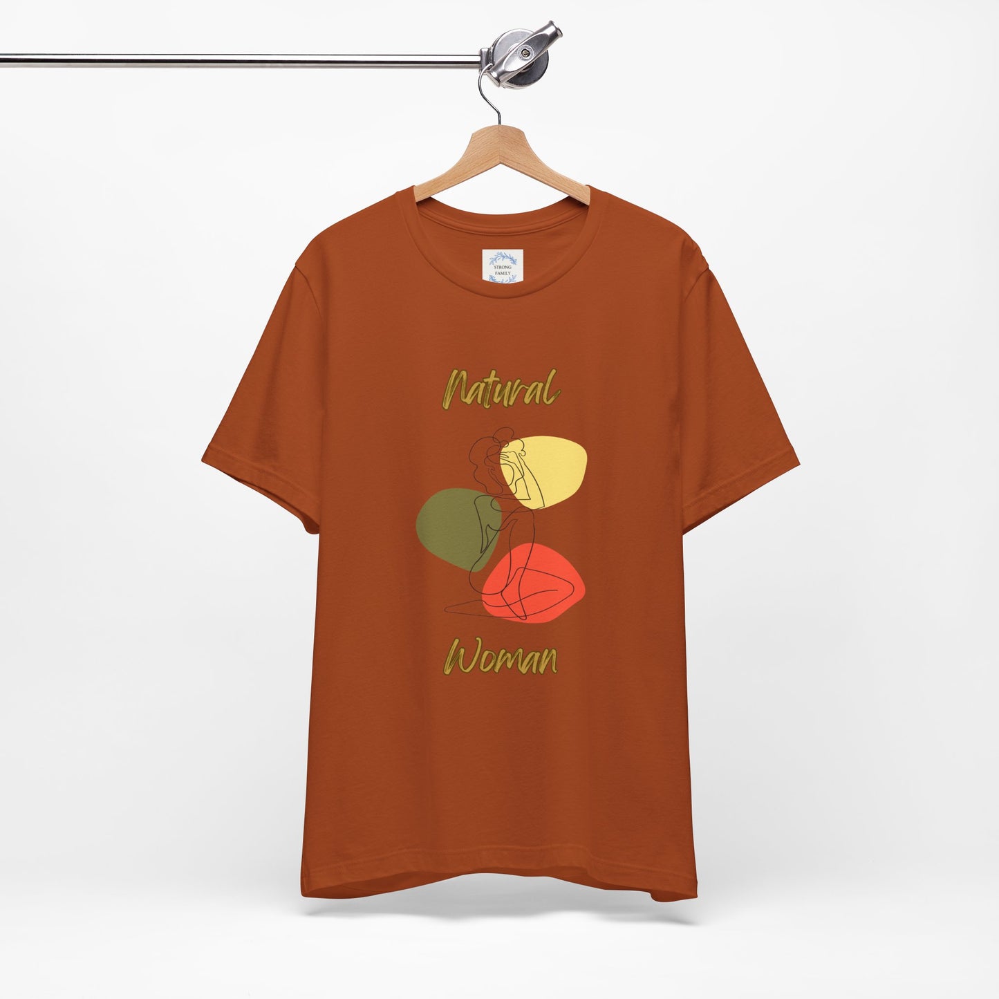 Natural Woman Colorful Pose (BL) Short Sleeve T-Shirt