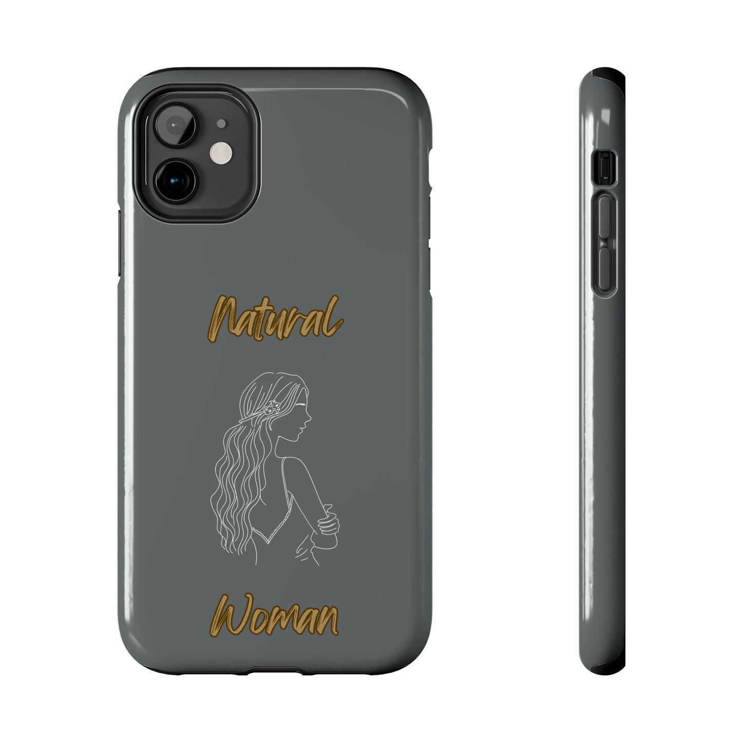 Natural Woman Young Woman (WL)Tough Phone Cases DARK GREY