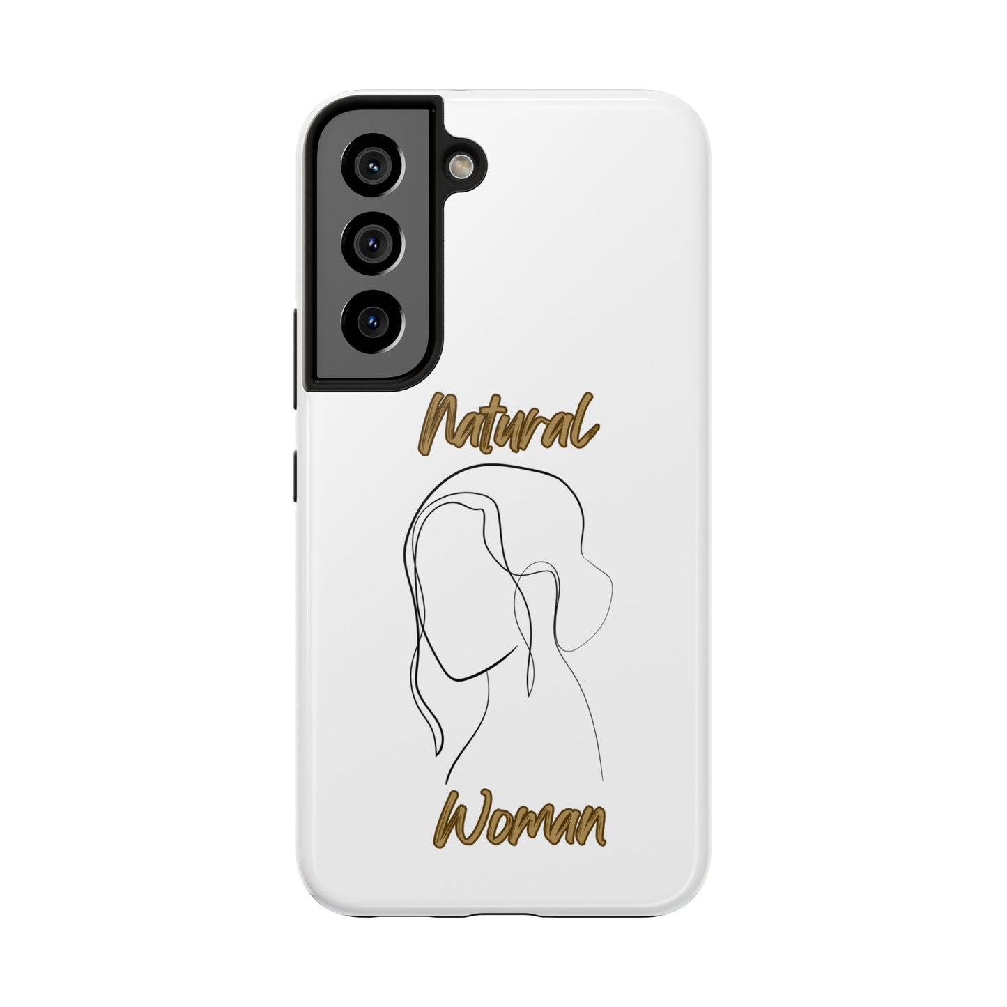Natural Woman Hanging Hair (BL) Tough Phone Cases WHITE