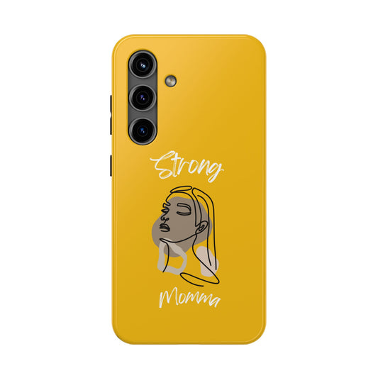 Strong Momma (WL) Tough Phone Cases YELLOW