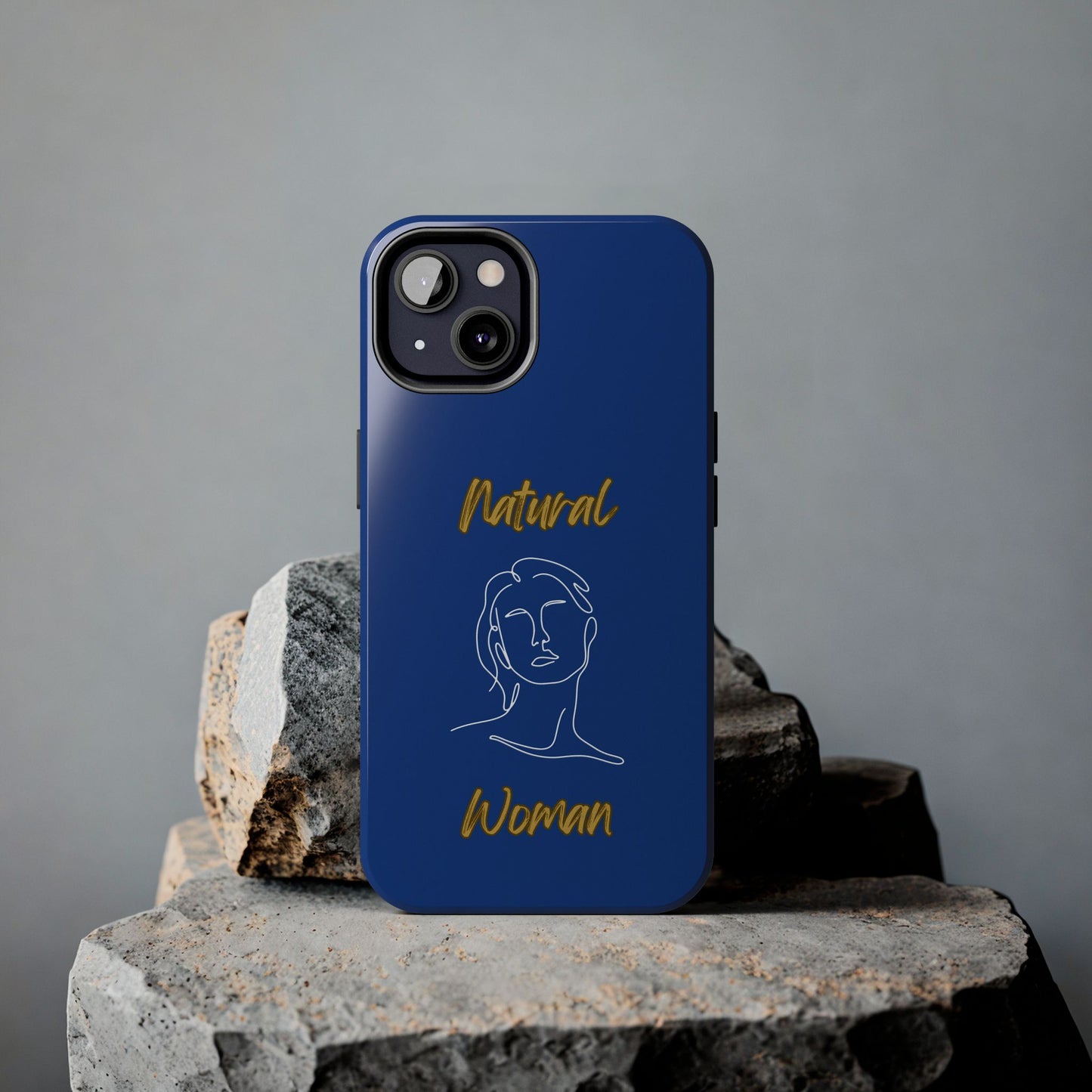 Natural Woman Hello (WL)Tough Phone Cases DARK BLUE