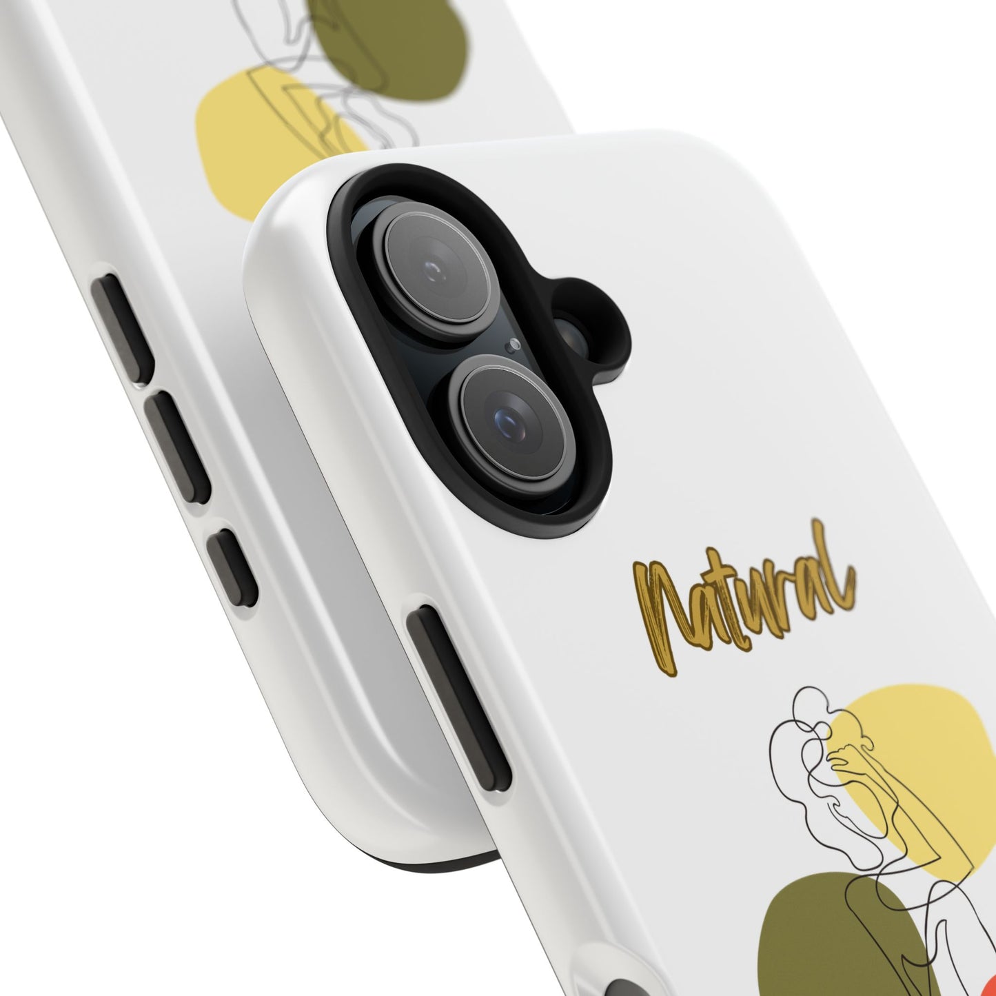 Natural Woman Colorful Pose (BL)Tough Phone Cases WHITE