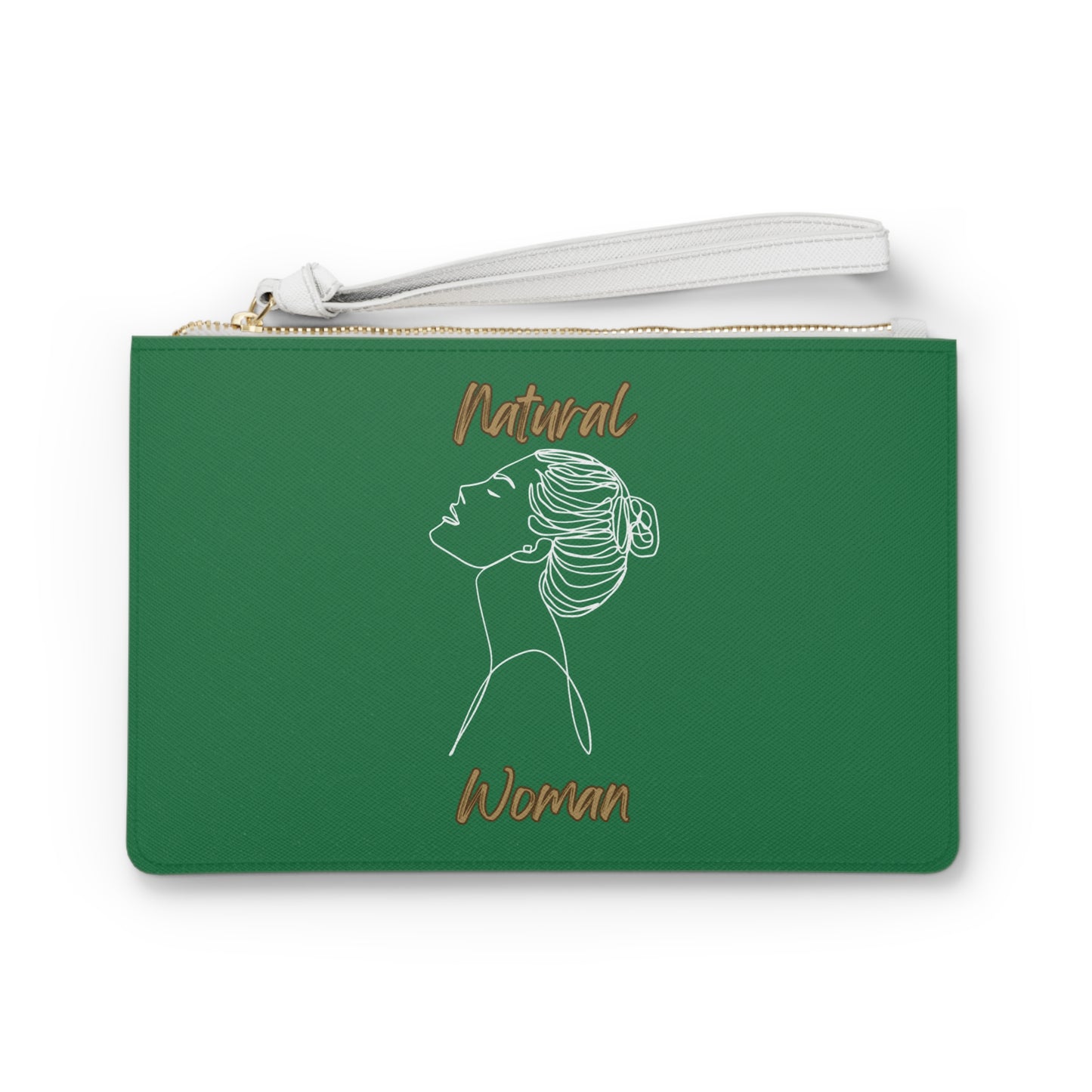 Natural Woman Wet Bun (WL) Clutch Bag DARK GREEN