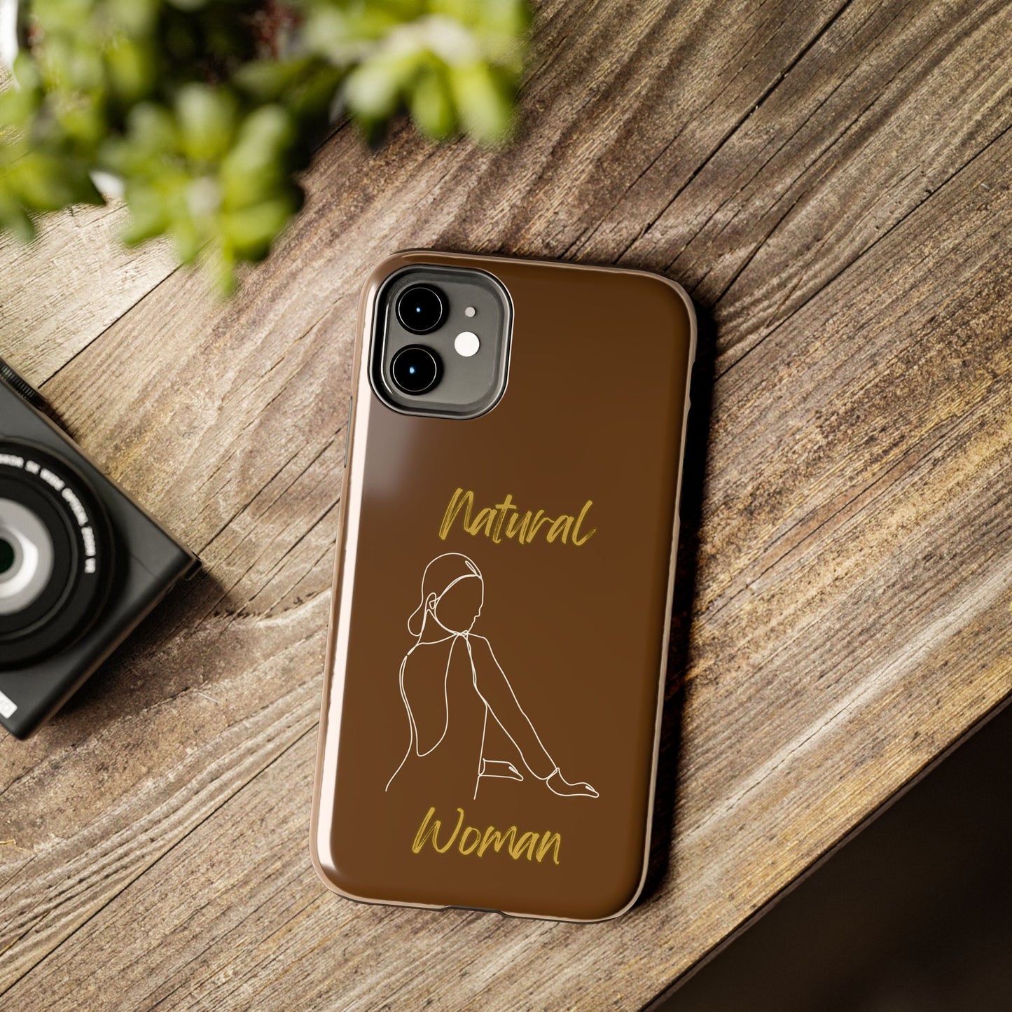 Natural Woman Hands Free (WL)Tough Phone Cases BROWN