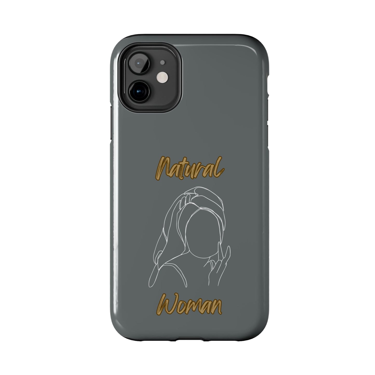 Natural Woman Towel Wrapped (WL)Tough Phone Cases DARK GREY