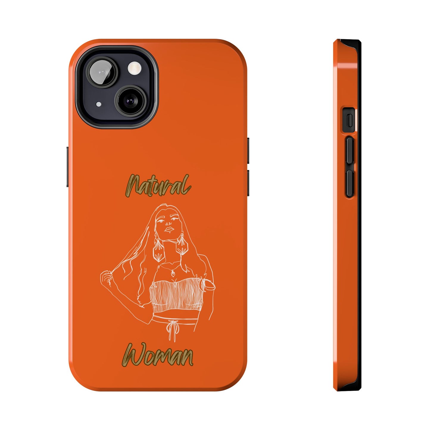 Natural Woman Thinking (WL)Tough Phone Cases ORANGE