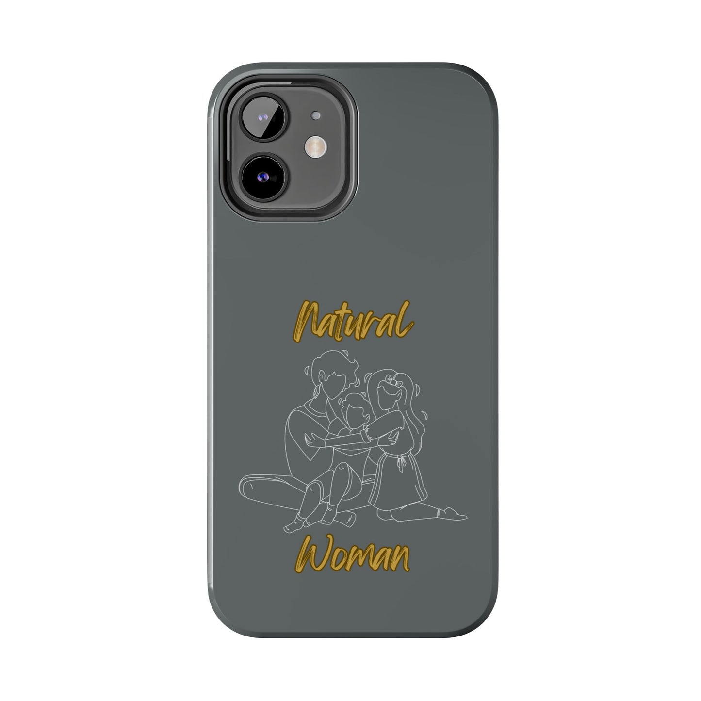 Natural Woman Bear Hugs (WL) Tough Phone Cases DARK GREY