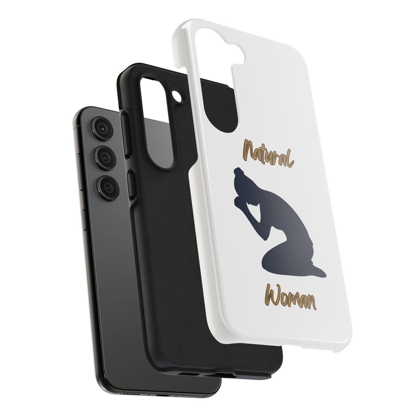 Natural Woman Pray (BL)Tough Phone Cases WHITE