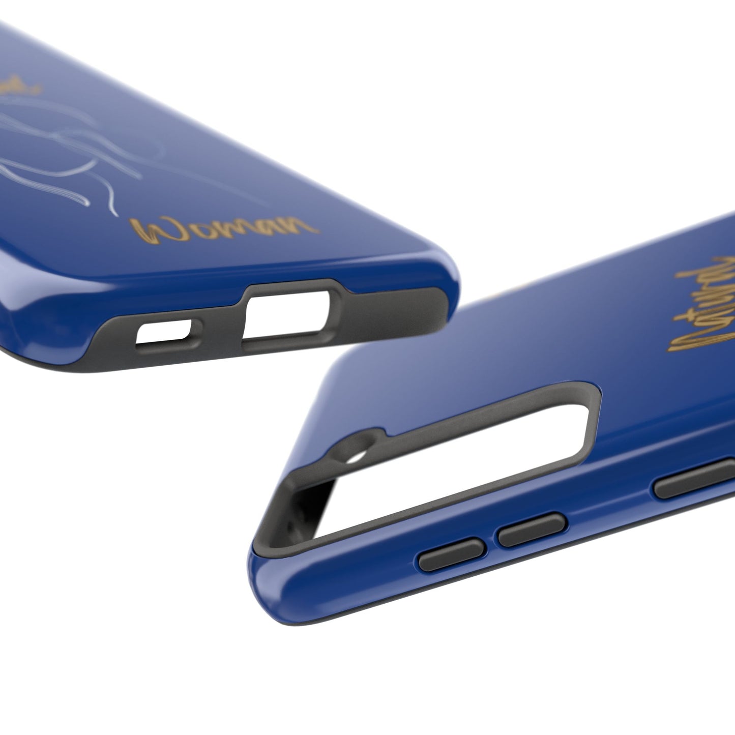 Natural Woman Hanging Hair (WL) Tough Phone Cases DARK BLUE