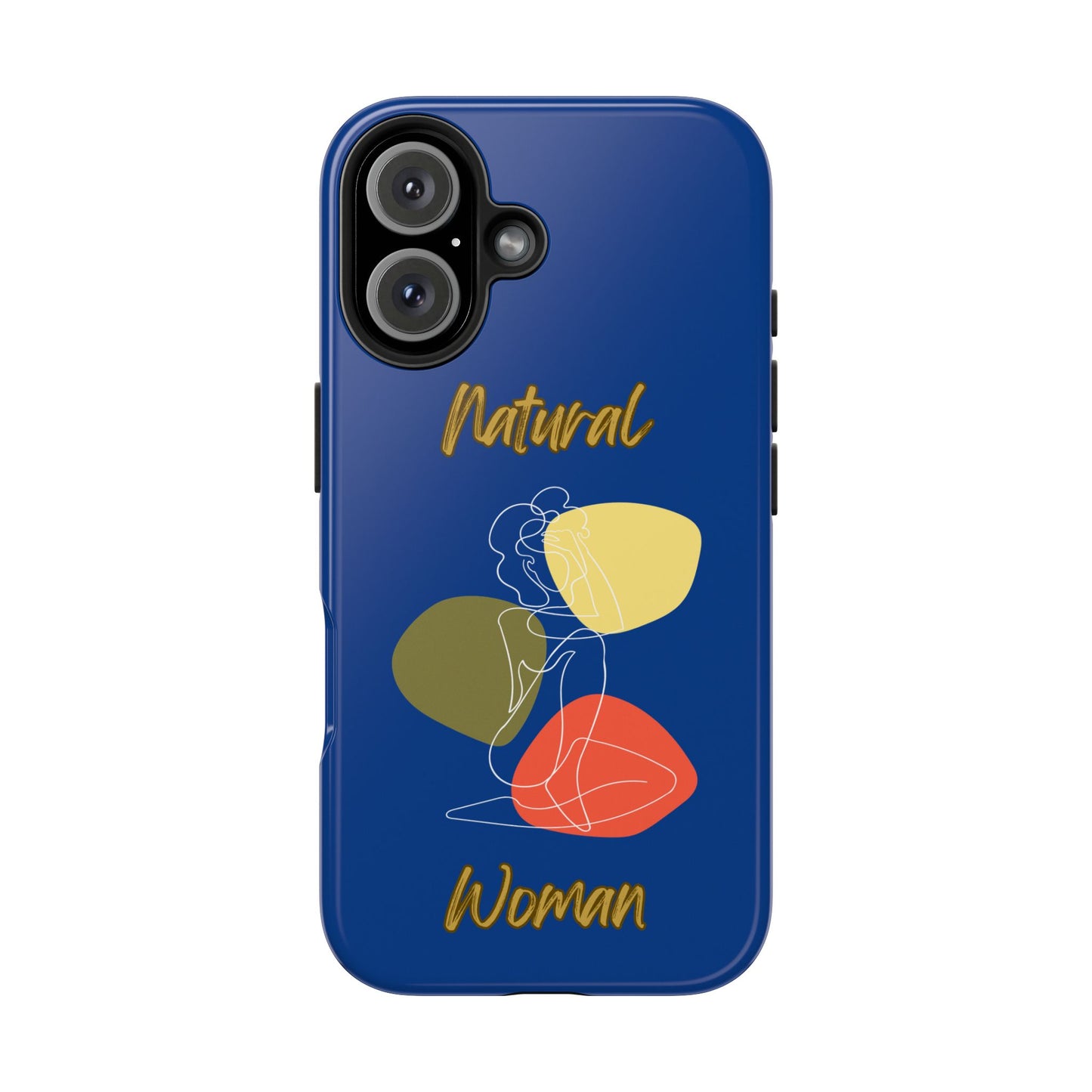 Natural Woman Colorful Pose (WL)Tough Phone Cases DARK BLUE