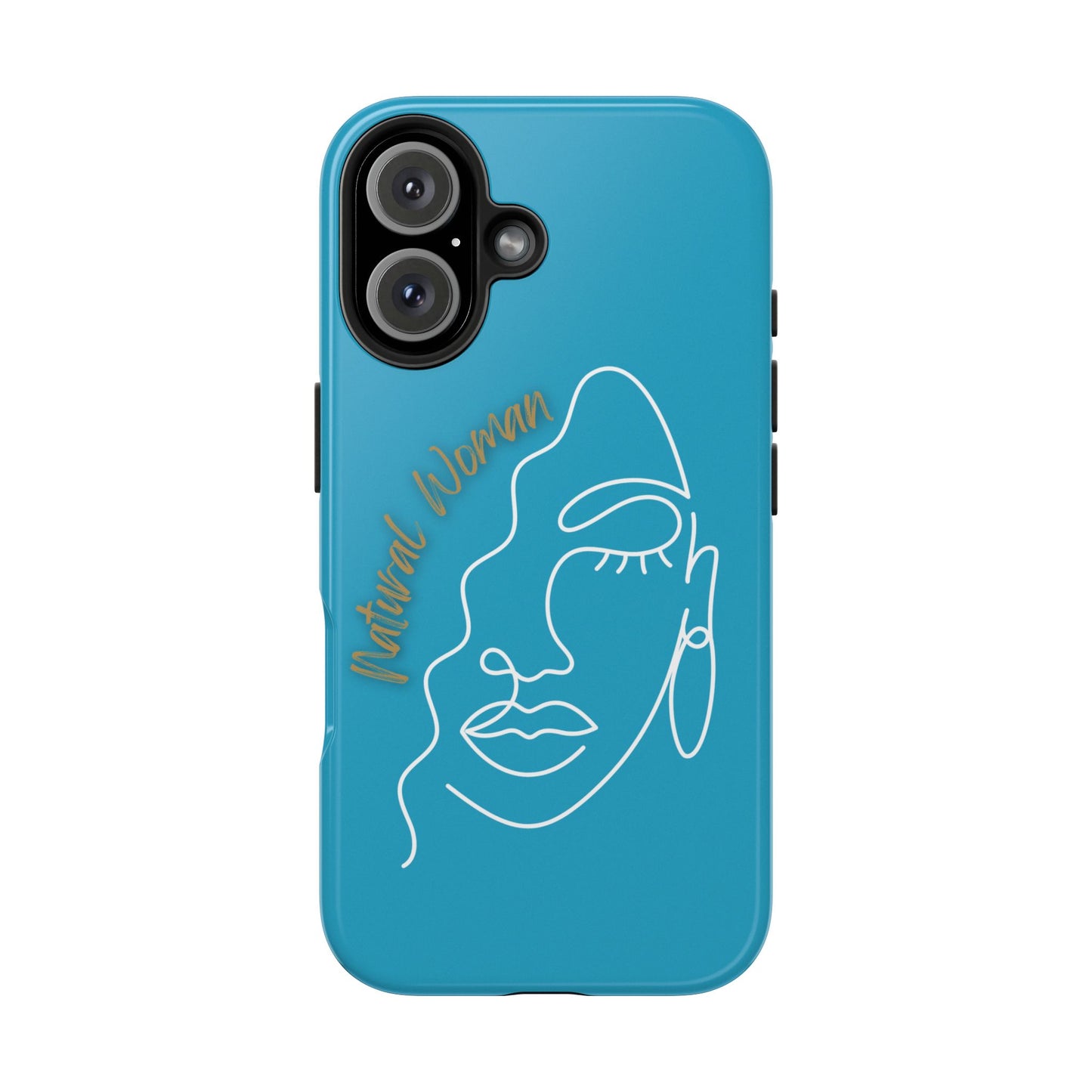 Natural Woman Half Face (WL)Tough Phone Case TURQUOISE