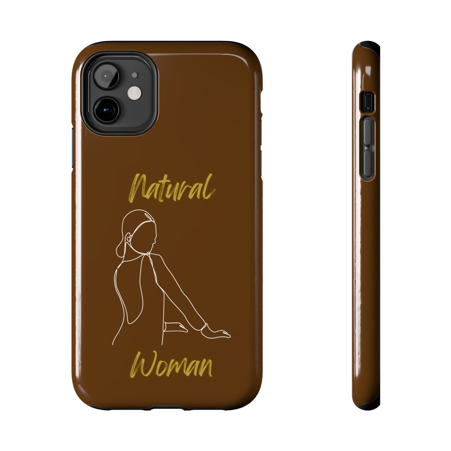 Natural Woman Hands Free (WL)Tough Phone Cases BROWN