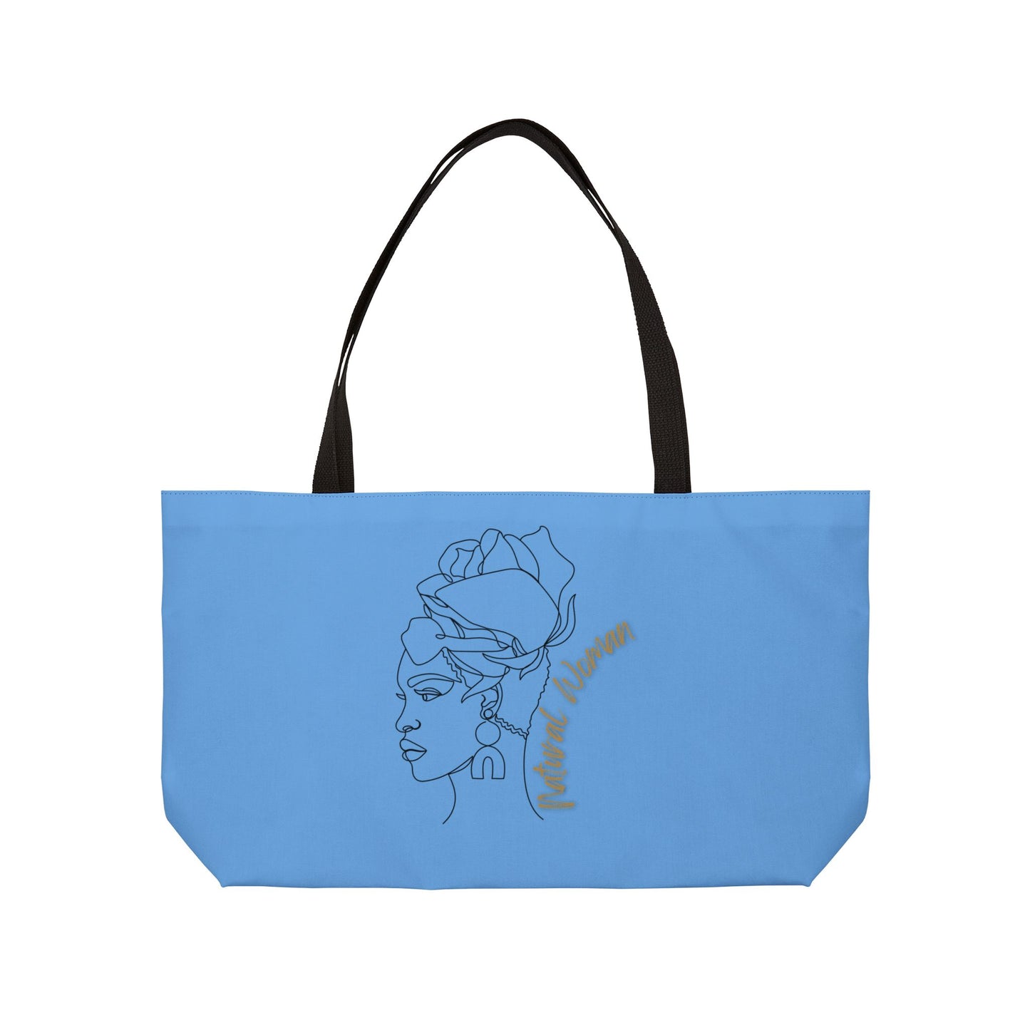 Natural Woman Flower Wrap (BL) Weekender Tote Bag LIGHT BLUE