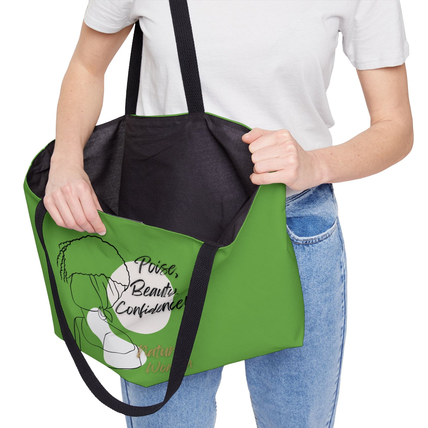Natural Woman Puff (BL) Weekender Tote Bag GREEN