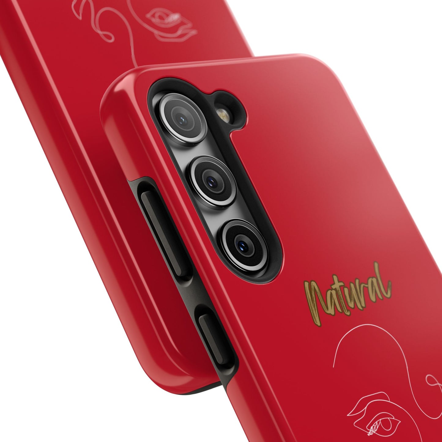 Natural Woman Looking (WL) Tough Phone Cases DARK RED