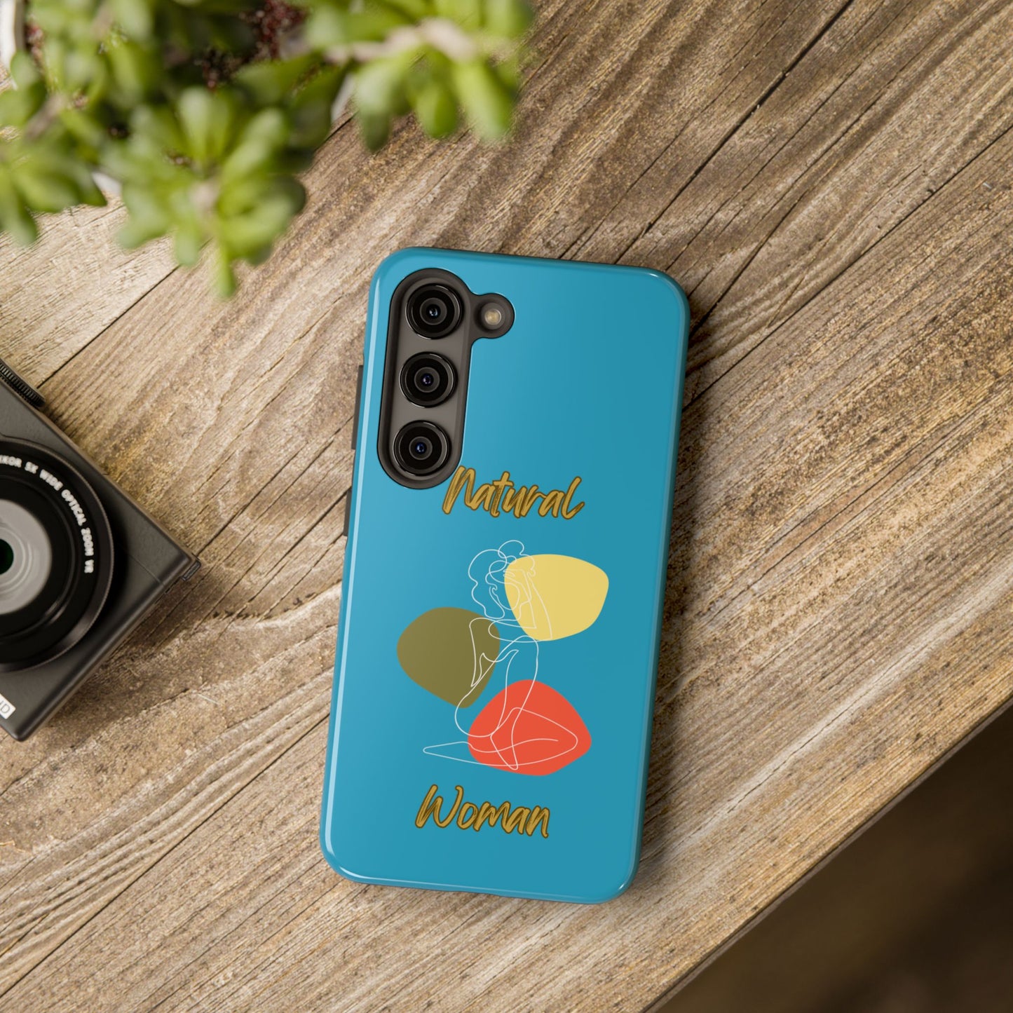 Natural Woman Colorful Pose (WL)Tough Phone Cases TURQUOISE