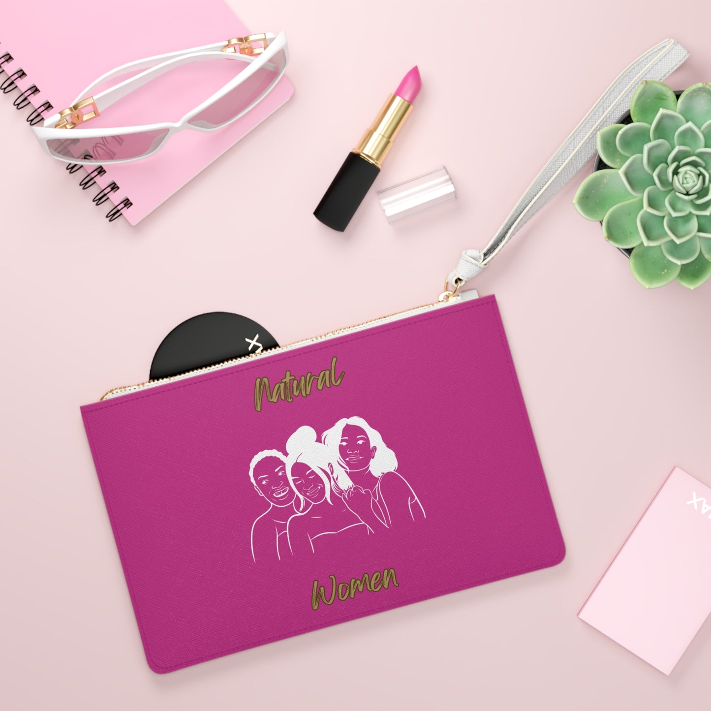 Natural Women Laughing Friends (WL) Clutch Bag PINK