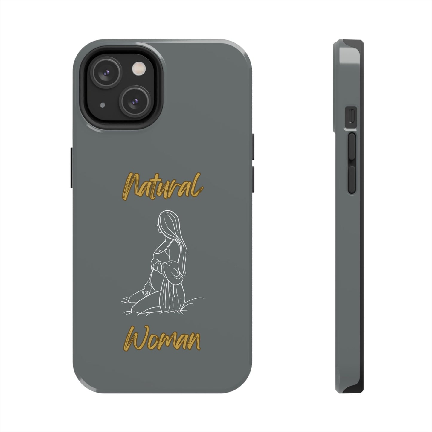 Natural Woman Expecting (WL)Tough Phone Cases DARK GREY