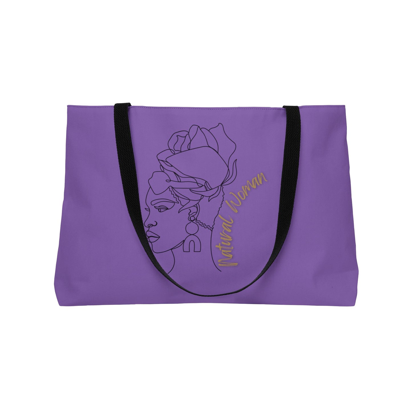 Natural Woman Flower Wrap (BL) Weekender Tote Bag LIGHT PURPLE