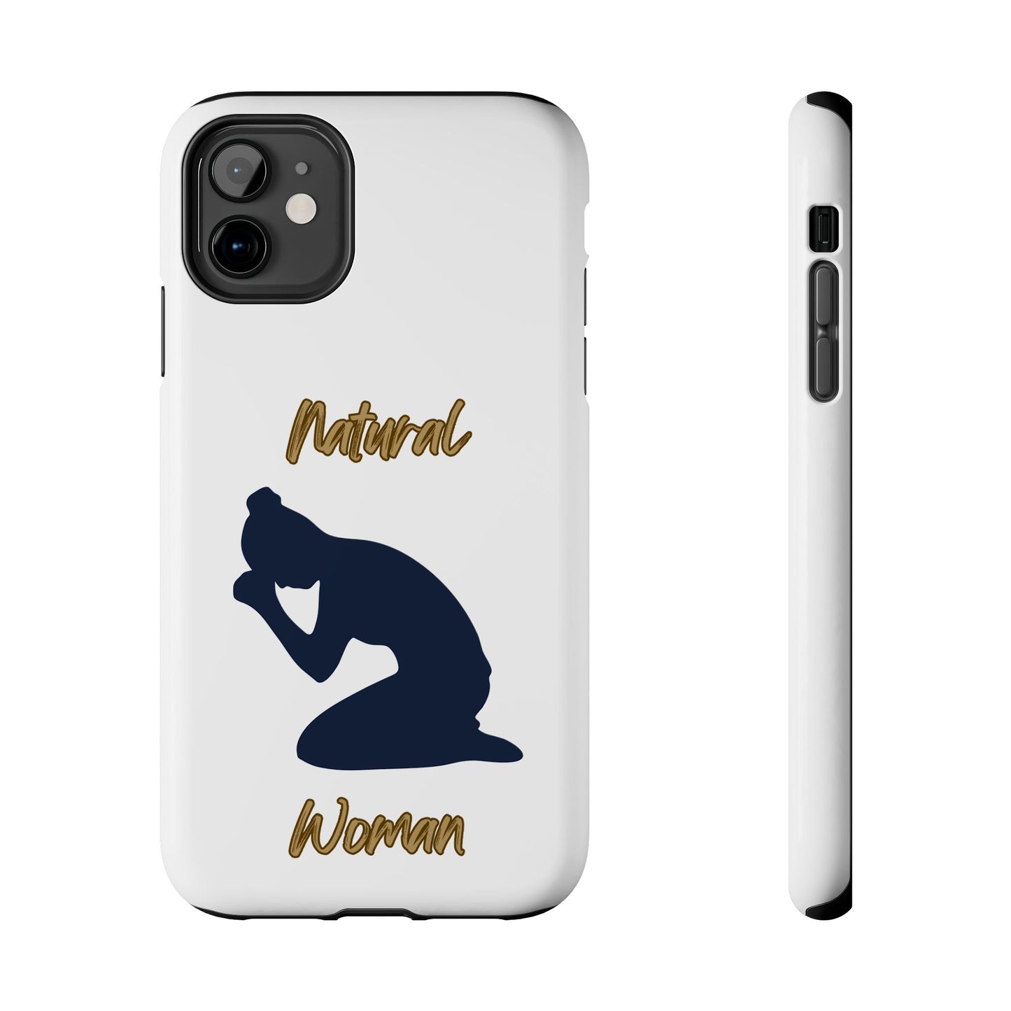 Natural Woman Pray (BL)Tough Phone Cases WHITE