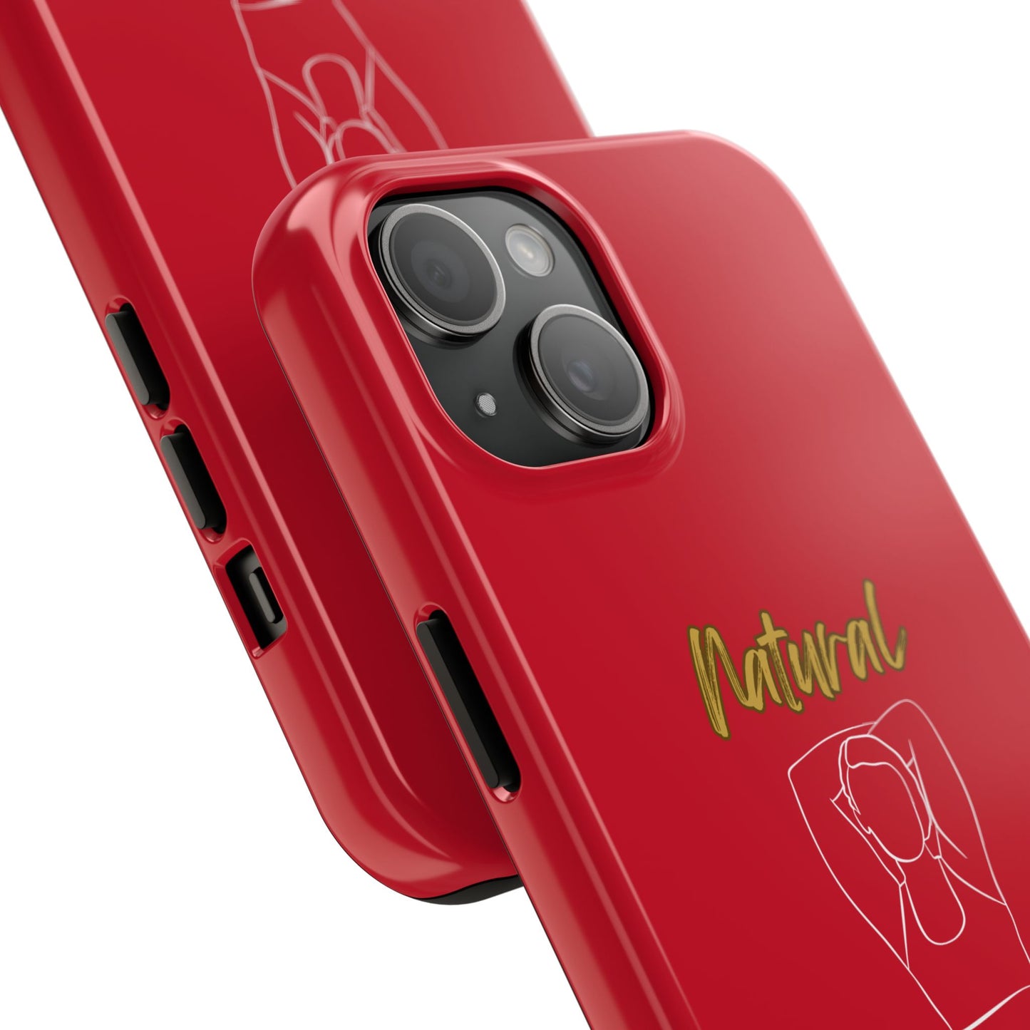 Natural Woman I Love Me (WL)Tough Phone Cases DARK RED