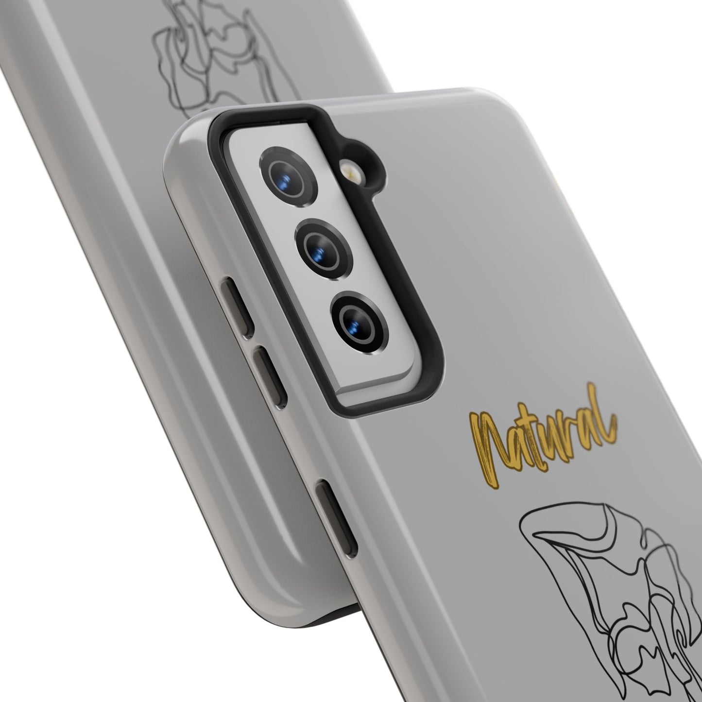 Natural Woman Flexible (BL)Tough Phone Cases LIGHT GREY