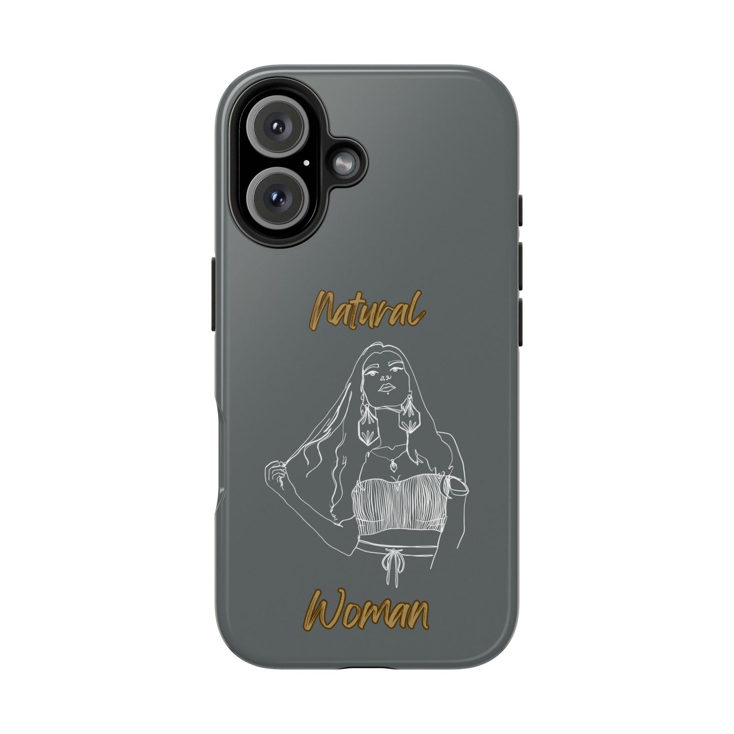 Natural Woman Thinking (WL)Tough Phone Cases DARK GREY