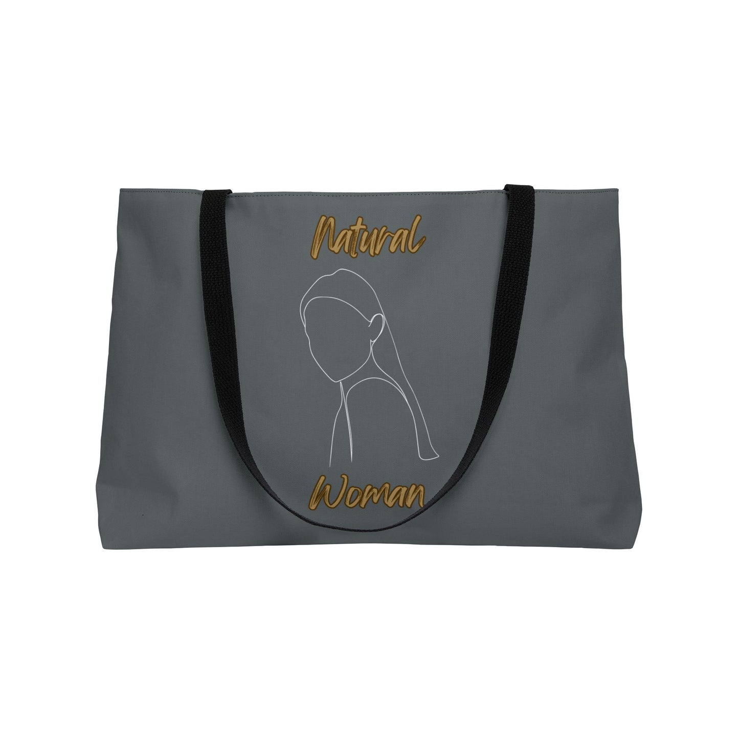 Natural Woman Tilted Look (WL) Weekender Tote Bag DARK GREY