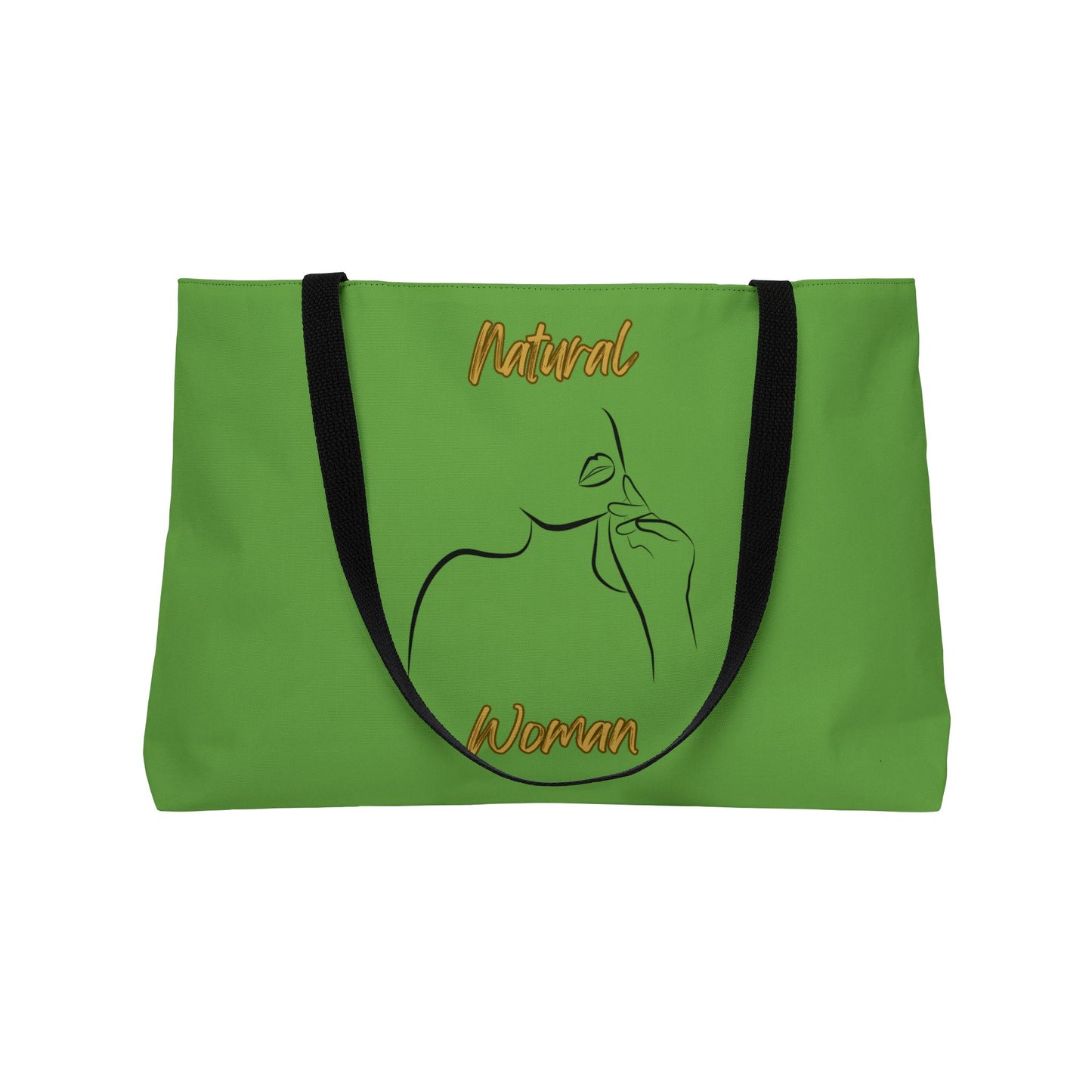 Natural Woman Chin Up (BL) Weekender Tote Bag GREEN