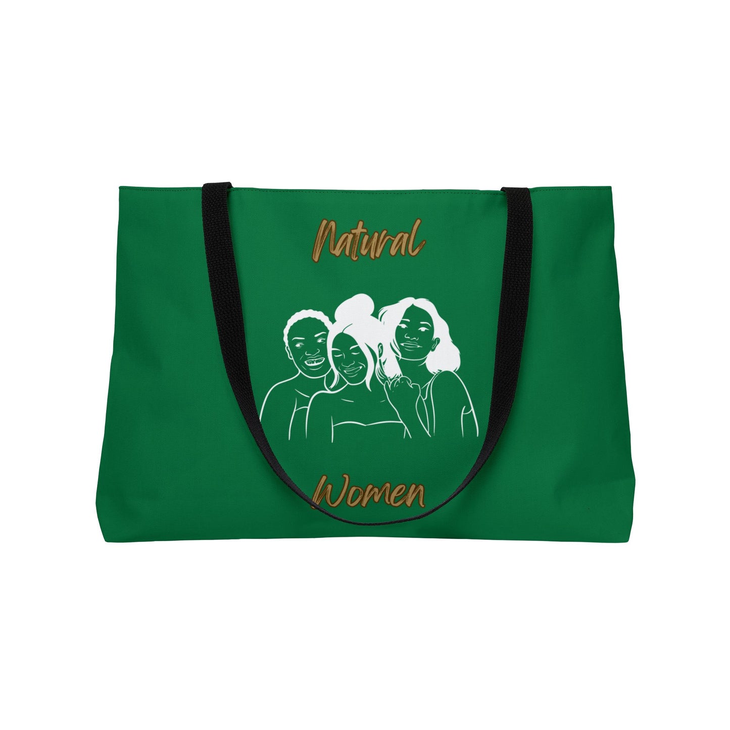 Natural Women Laughing Friends (WL) Weekender Tote Bag DARK GREEN