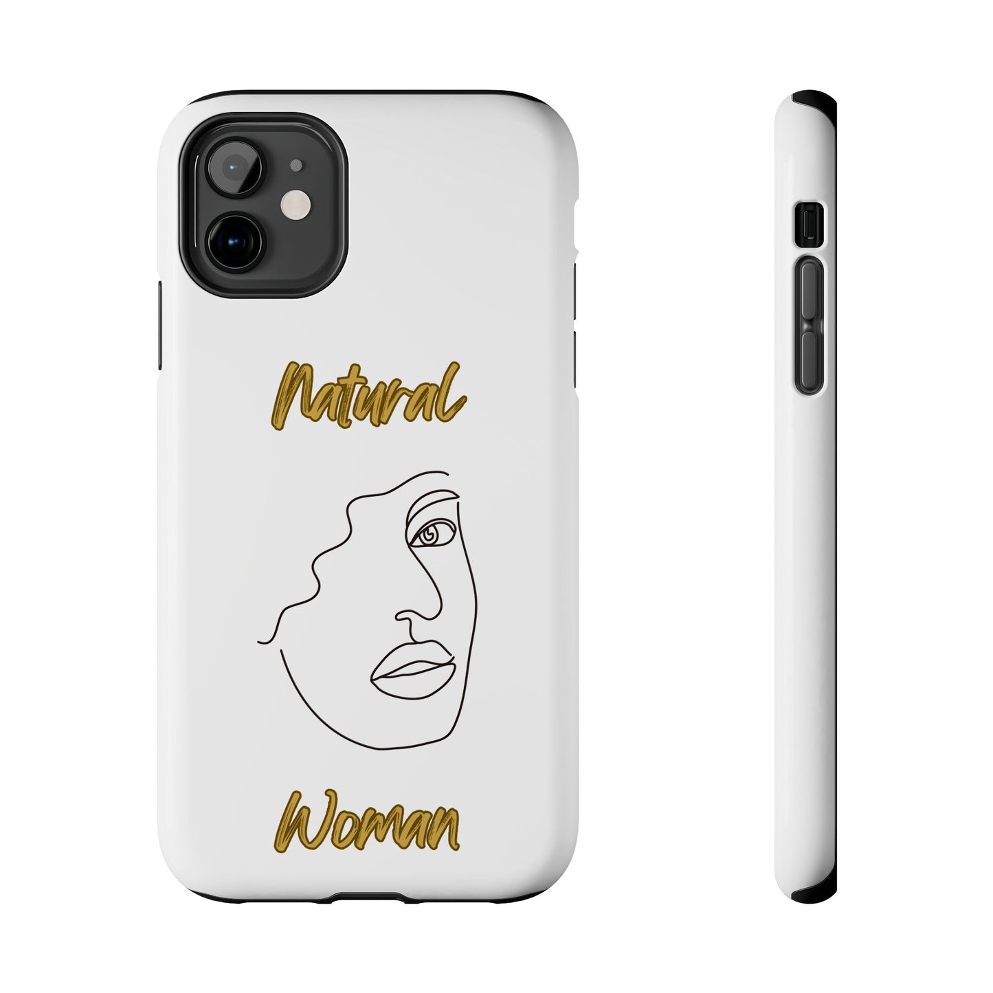 Natural Woman Peekaboo (BL)Tough Phone Cases WHITE