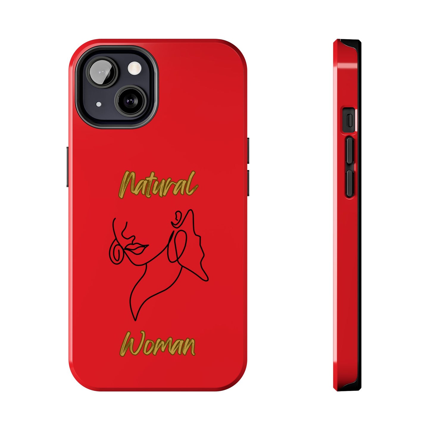 Natural Woman Lips (BL)Tough Phone Cases RED