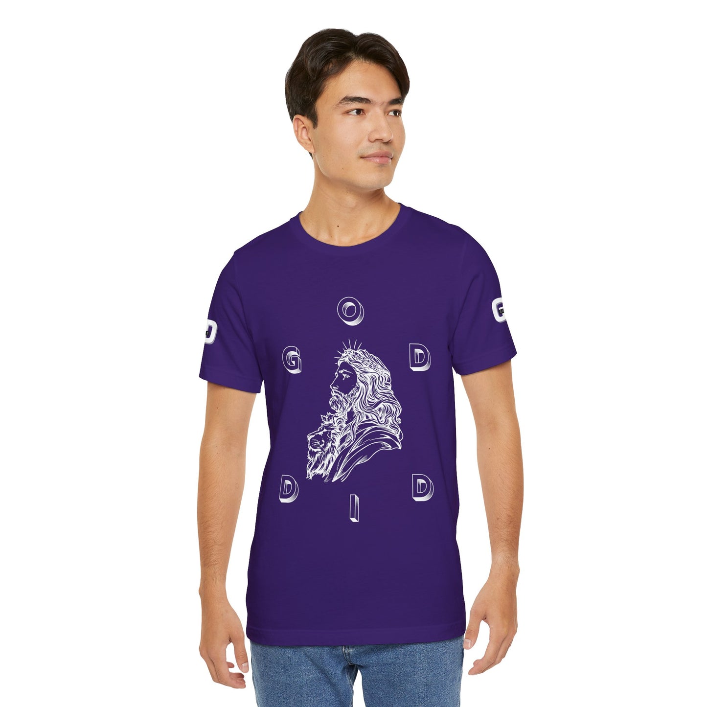 "GOD DID"  (WL) Jesus/Lion Profile