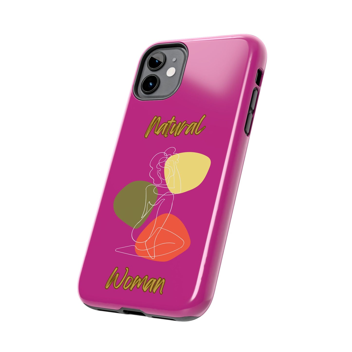 Natural Woman Colorful Pose (WL)Tough Phone Cases PINK
