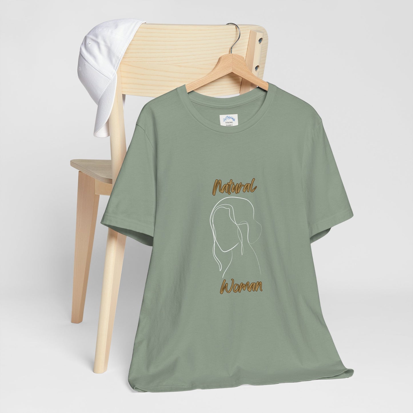 Natural Woman Hanging Hair (WL) Short Sleeve T-Shirt