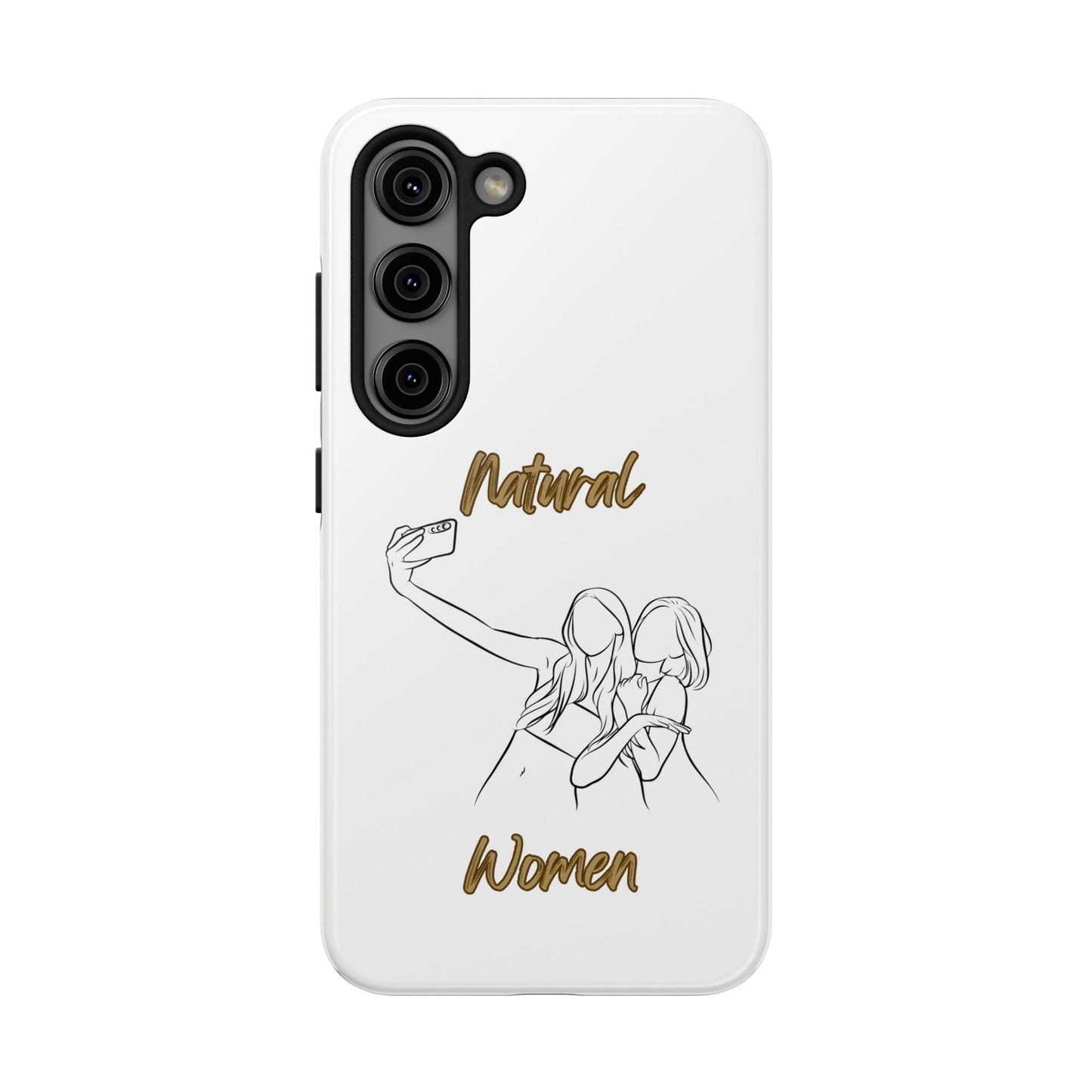 Natural Woman Friends Selfie (BL)Tough Phone Cases WHITE