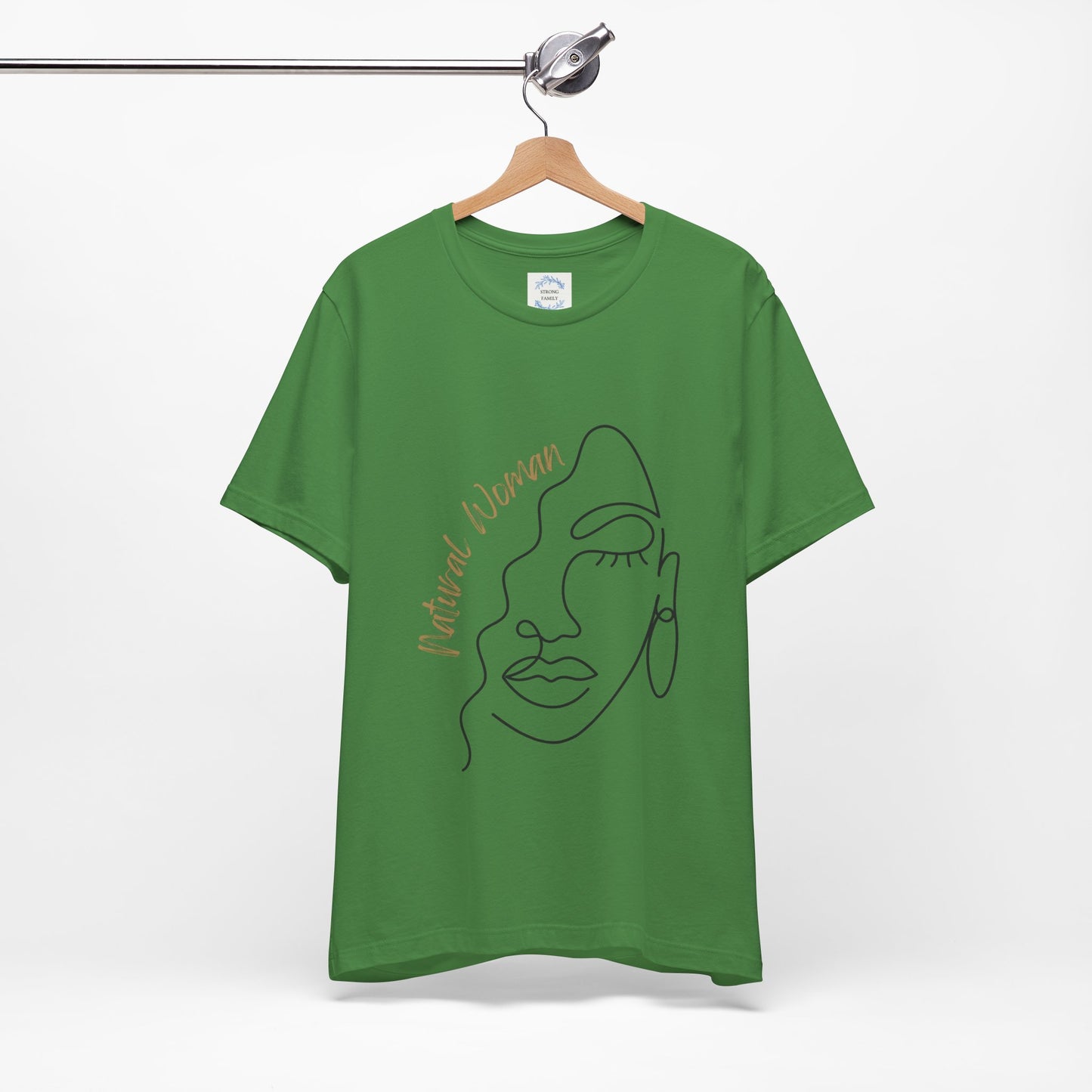 Natural Woman Half Face (BL) Short Sleeve T-Shirt