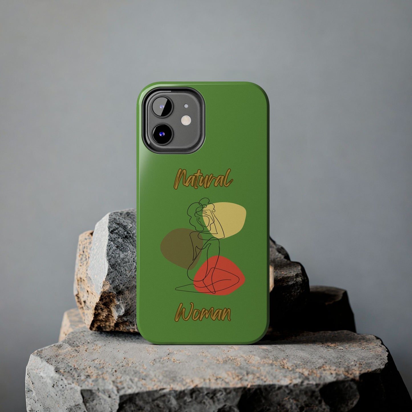 Natural Woman Colorful Pose (BL)Tough Phone Cases GREEN