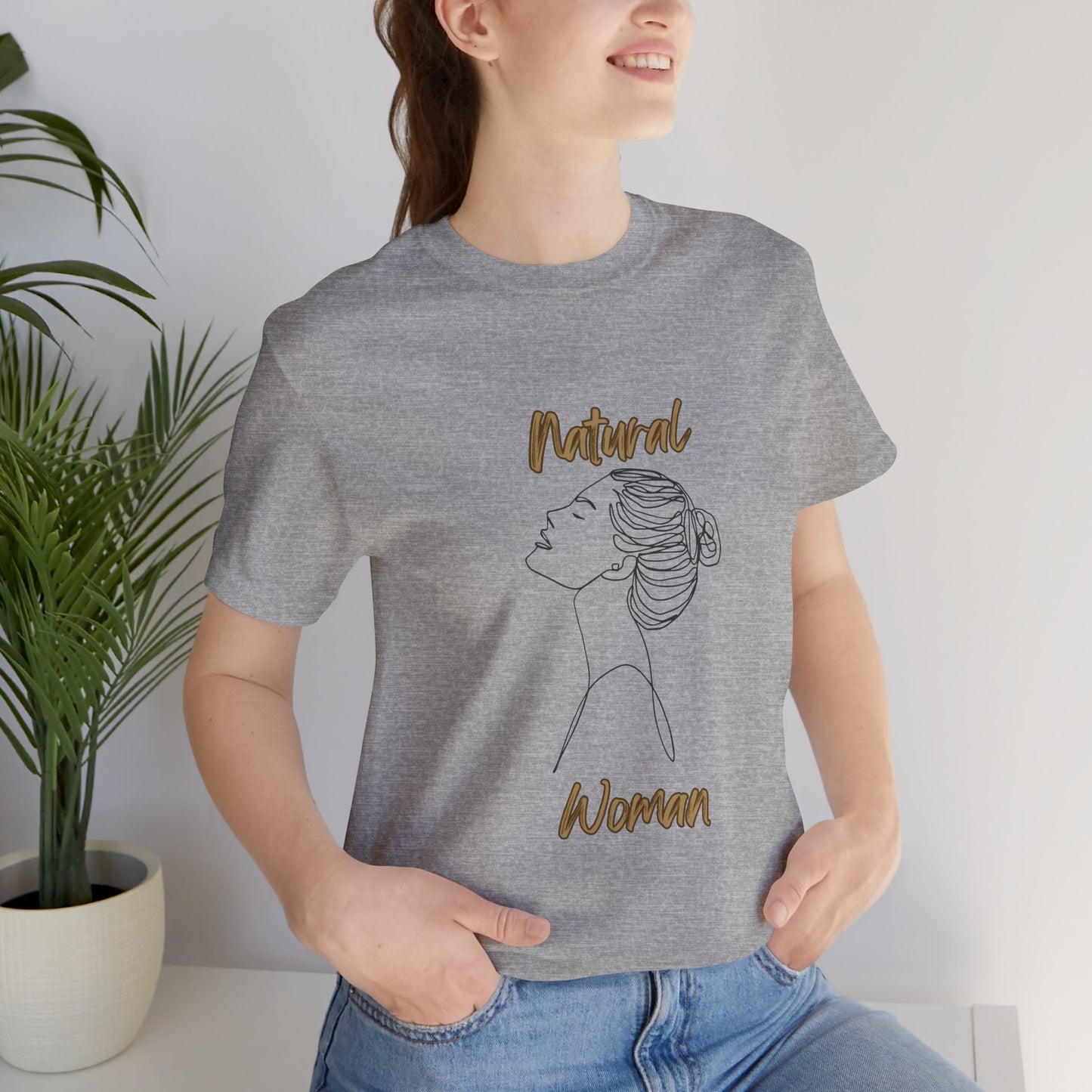 Natural Woman Wet Bun (BL) Short Sleeve T-Shirt