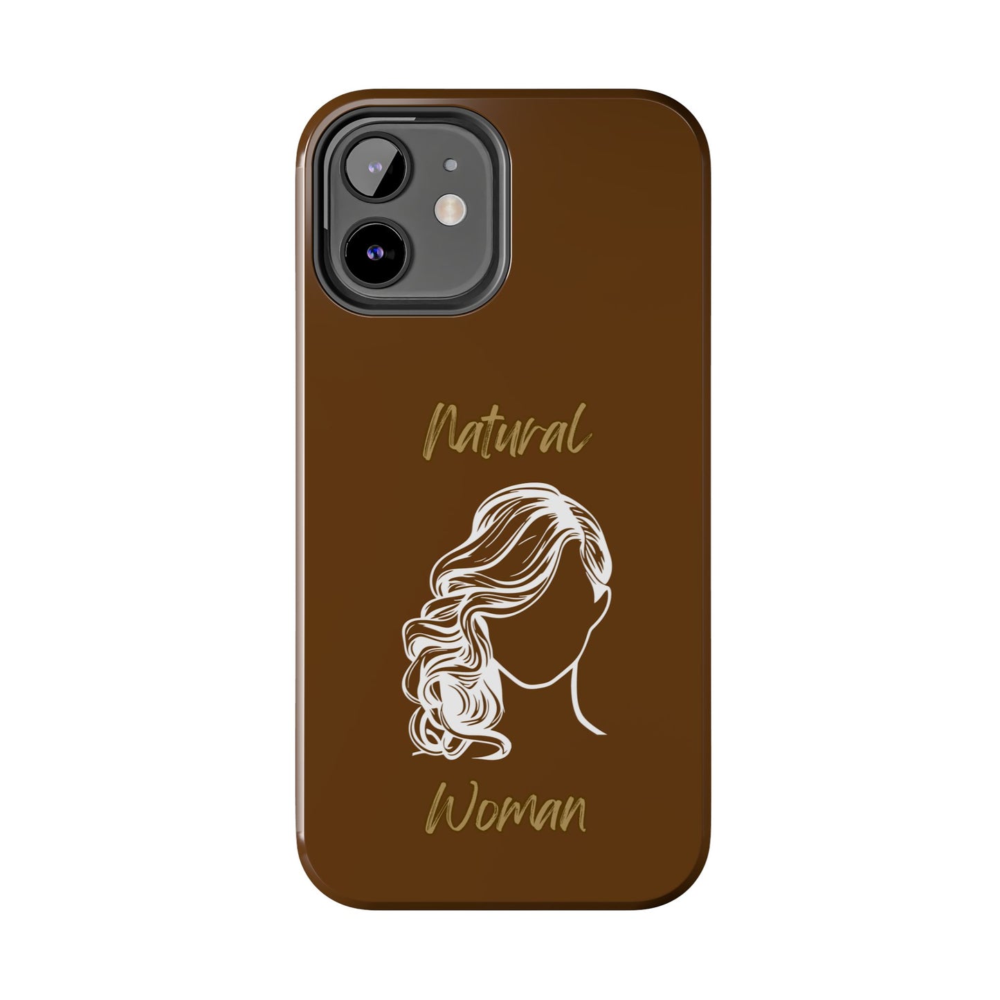 Natural Woman Long Curl (WL)Tough Phone Cases BROWN