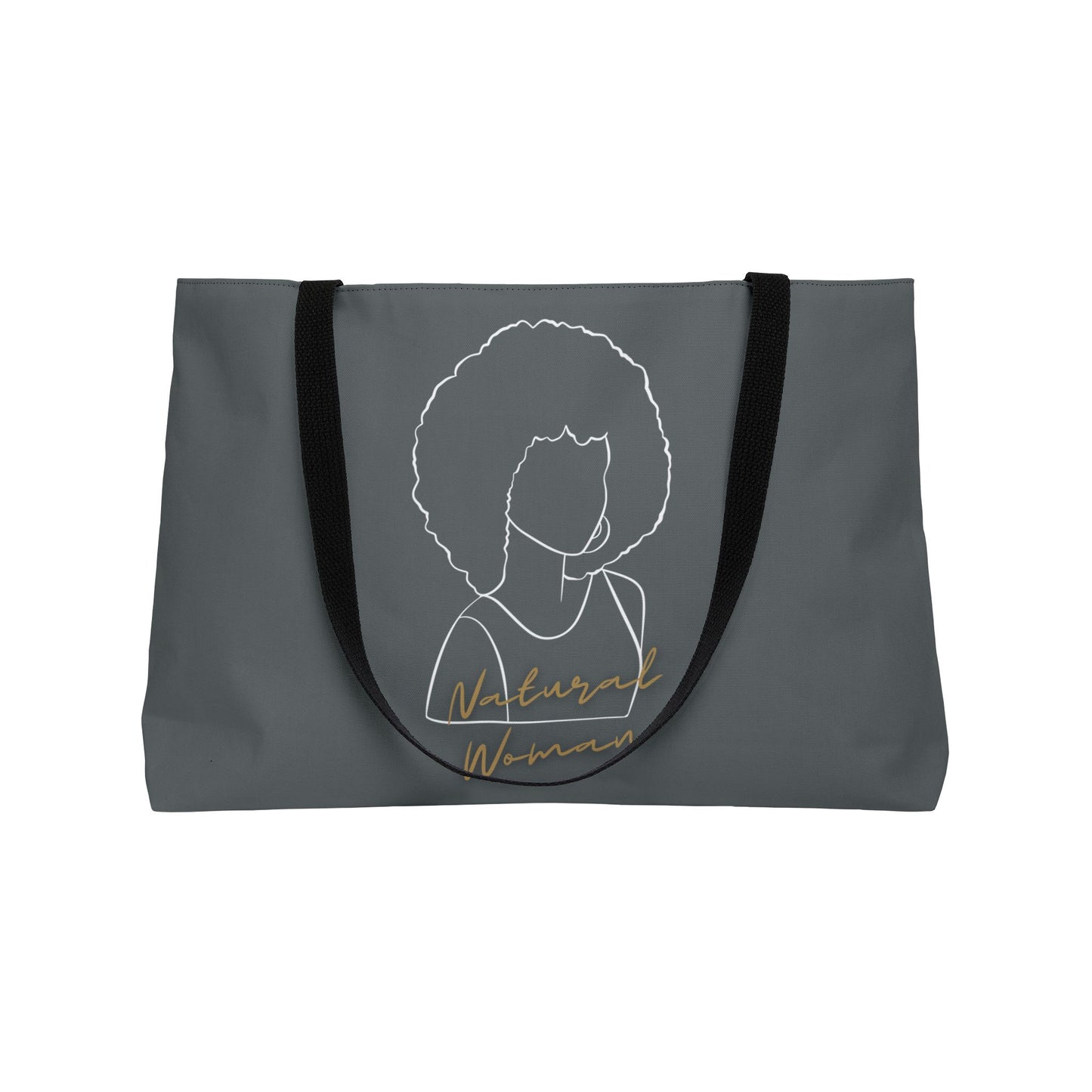 Natural Woman Afro (WL) Weekender Tote Bag DARK GREY