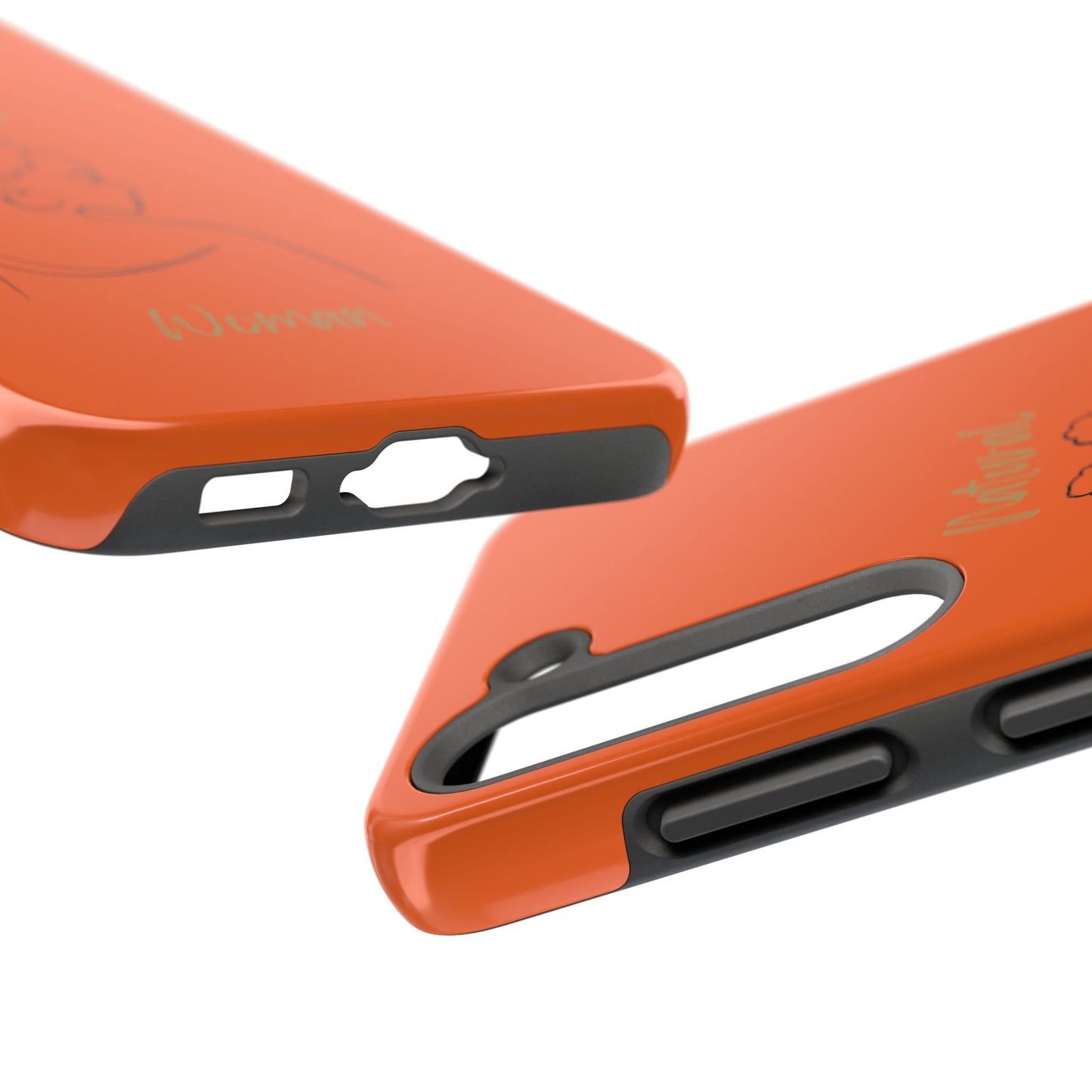 Natural Woman Twists (BL) Tough Phone Cases ORANGE